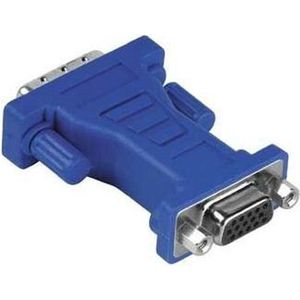 Hama Adapter DVI Analogue Male Plug - 15-pin HDD Female Jack HDMI Blauw