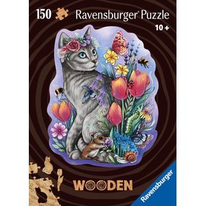 Ravensburger houten puzzel Lovely cat - Legpuzzel - 150 stukjes