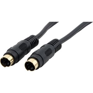 Deltaco AV-3, S-Video kabel (4-pin) mannelijk, verguld, 3 m, zwart