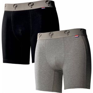 Q1905-Quick Heren Boxer 2-Pack  -  Black / Army Green