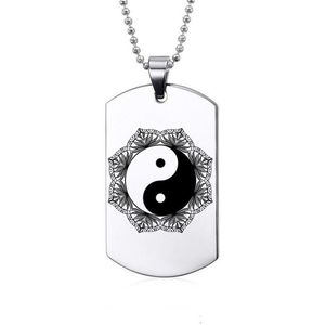 Ketting RVS - Yin Yang