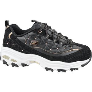 Skechers D'Lites  13087-BKRG, Vrouwen, Zwart, Sneakers, maat: 39,5