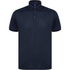 Henbury Herenpolo in gerecycleerd polyester H465 - Navy - XL