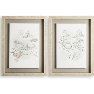 Laura Ashleys-sElderwood - Canvas in Frame Set van 2 - 40x60 cm