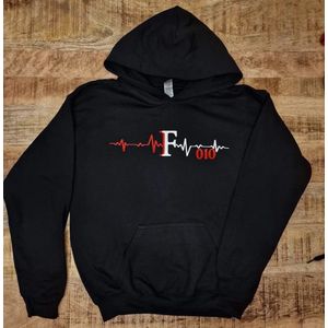 hoodie Feyenoord hartslag maat XL