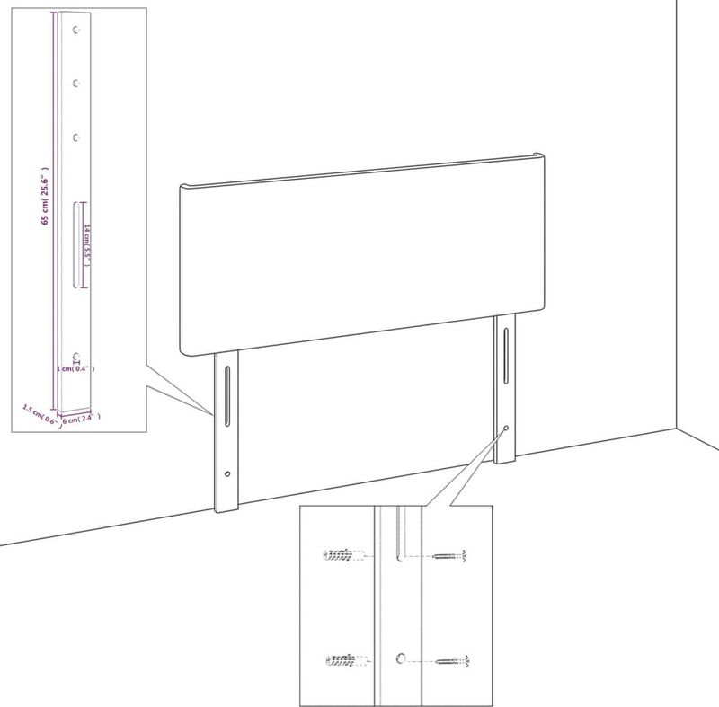 vidaXL - Bedframe - met - hoofdbord - kunstleer - cappuccinokleurig - 180x200 - cm