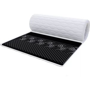 FDM® NERO MAX Topmatras 140x200 cm - Koudschuim Topmatrassen Topper Tweepersoons - Hoogte 8 cm H3 - HR H30 - Masserend - Öko-Tex gecertificeerd - Afritsbaar hoes wasbaar - Antiallergisch en Ademende