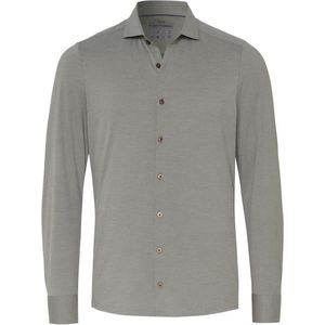 Pure - The Functional Shirt Olijfgroen - Heren - Maat 38 - Slim-fit