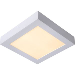 Lucide BRICELED - Plafonnière Badkamer - LED Dimb. - 1x22W 3000K - IP44 - Wit