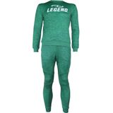 Legend Joggingpak dames/heren met trui/sweater Groen Maat: S