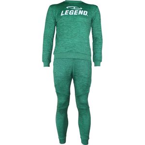 Legend Joggingpak dames/heren met trui/sweater Groen Maat: S