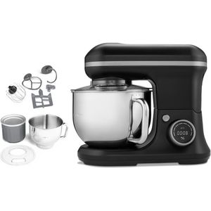 MEDION - MD18420 - Keukenmachine - Zwart - 1.200 Watt - 5 Liter Roestvrijstalen Kom