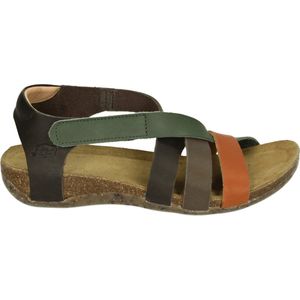 Loints of Holland 31202 VARIK - Platte sandalenDames Sandalen - Kleur: Bruin - Maat: 41