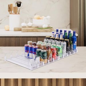 Automatisch Blikjes Organizer Koelkast Blikjes Dispenser Kan Organisator Bierblikjes Organizer Voor Koelkast 25 Bier Soda Drankjes Blikjes 330ML 440ML 500ML