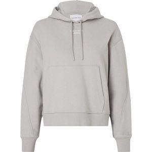 CALVIN KLEIN DAMES-Grijze sweater--PQY Mercury Gre-Maat L