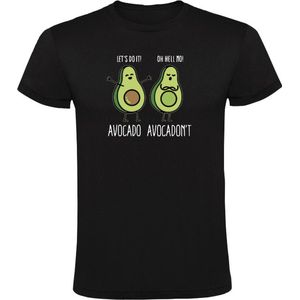 Avocado avocadon't Heren T-shirt - groente - eten - gezond - wel - niet - grappig