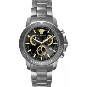 Versace VE2E00621 horloge mannen - Roestvrij Staal - antraciet grijs