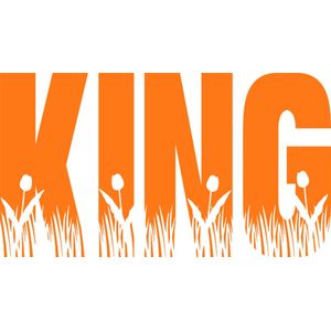 Raamsticker KING - Koningsdag 2022 - raamsticker - Lang leve de Koning - Statisch folie