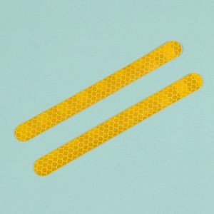Reflecterende stickers - 2 Stuks - reflecterende tape - Geel