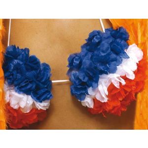 Bloemen Bikini Top Rood-Wit-Blauw