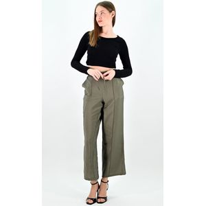 YESMOOI - Wide Leg Culotte-Broek - Khaki - L (36)