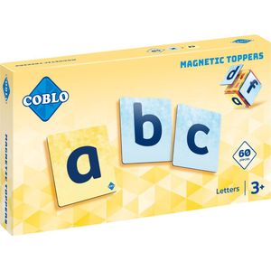 Coblo Magneet Toppers Letters 60 stuks - Magnetische Letters - Magnetisch speelgoed - Educatief speelgoed - Cadeau kind - Speelgoed 3 jaar t/m 12 jaar