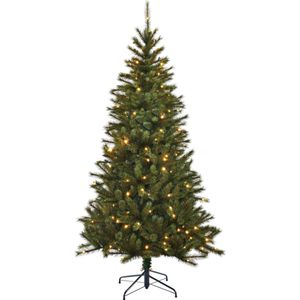 Black Box Trees Kingston Kunstkerstboom met LED Verlichting - H215 x Ø117 cm - Groen