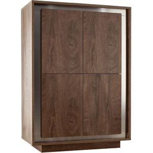 Opbergkast SKY 146 cm hoog - Cognac bruin