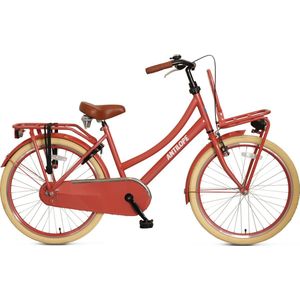 Antilope Mini Cargo Transport 24 Inch Meisjesfiets Koraalrood