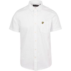 Lyle and Scott Short Sleeves Overhemd Poplin Wit - Maat XL - Heren - Overhemden Casual