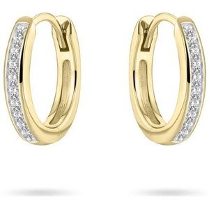 Gisser Jewels Goud Oorringen Goud VGKCD2/12 - Sieraad - Oorbellen - 14 Karaat Goud - Ø 12 mm