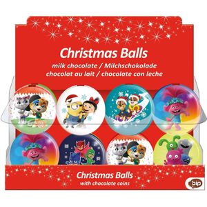 Licentie Mix Kerstballen met chocolade 6 stuks