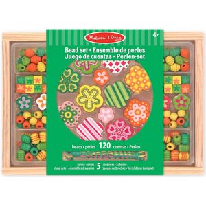 Melissa & Doug Houten flowerpower kralenset