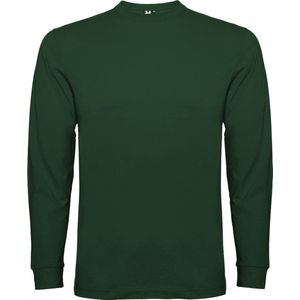 Donker Groen Effen t-shirt lange mouwen model Pointer merk Roly maat 3XL