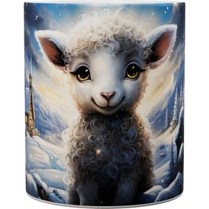 Schaap - Sheep In The Snow - Mok 440 ml