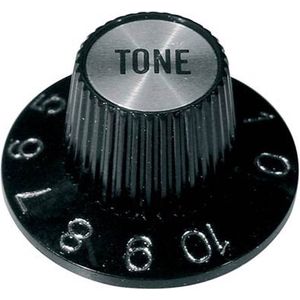 Gitaarknop witch hat Tone Boston zwart met chrome