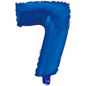 Wefiesta Folieballon Cijfer 7 41 Cm Blauw