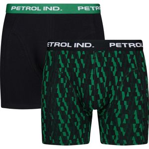 Petrol Industries - Heren 2-pack Boxershorts Crossroad - Zwart - Maat XL