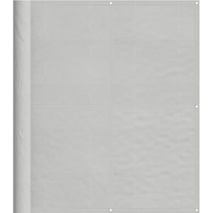 vidaXL Balkonscherm - Balkonschermen - Balkon Scherm - Windscherm Balkon - Balkonscherm 120x500 cm 100% oxford polyester lichtgrijs
