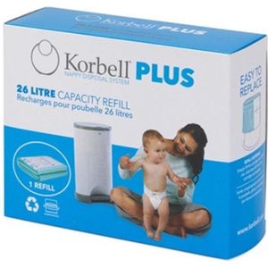 Korbell Luieremmer navulling - 26L zak - 3 stuks