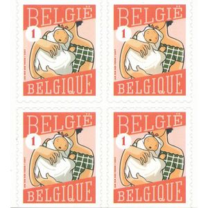 Bpost - Geboorte - 10 postzegels tarief 1 - Verzending België - Geboorte meisje