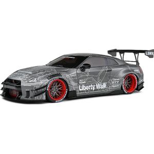 Nissan GT-R (R35) W/ Liberty Walk Body Kit 2.0 '20, zwart