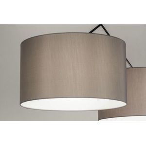 Lumidora Hanglamp 30807 - BROOKLYN - 2 Lichts - E27 - Zwart - Grijs - Metaal