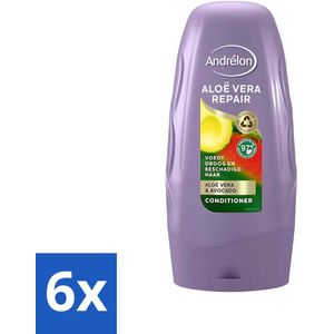 Andrélon - Aloe Vera Repair - Conditioner - Verzachtend & Herstellend - 250 ml - Voordeelverpakking - 6 stuks