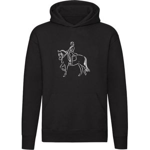 Paardrijden Hoodie - horse riding - manege - paard - pony - trekking - dierendag - unisex - trui - sweater - capuchon