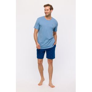 Woody pyjama heren - blauw - 241-11-MRS-Z/818 - maat XL