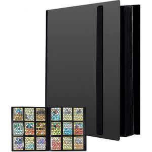 Verzamelmap - Compatibel met alle verzamelkaarten - Map voor 432 kaarten - 24 Pagina’s - 9 Pocket - A4 Formaat - Premium Kwaliteit - Card Binder Album 432 vakken met elastische band, Game Card Opbergmap 24 pagina's 9 Zakken voor elk waterdicht boekje