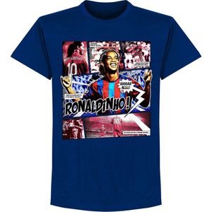 Ronaldinho Comic T-shirt - Navy - XXL