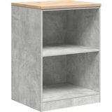 vidaXL - Garagekast - 60x51x85 - cm - massief - grenenhout - betongrijs