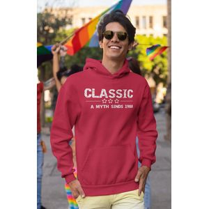 1988 Verjaardagscadeau heren - Rode Hoodie heren met capuchon XXL - Classic - Hoodies